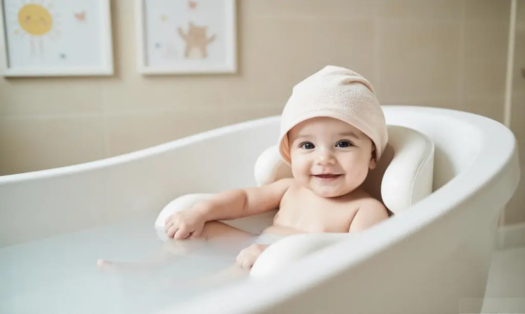 baby dislikes bath seat